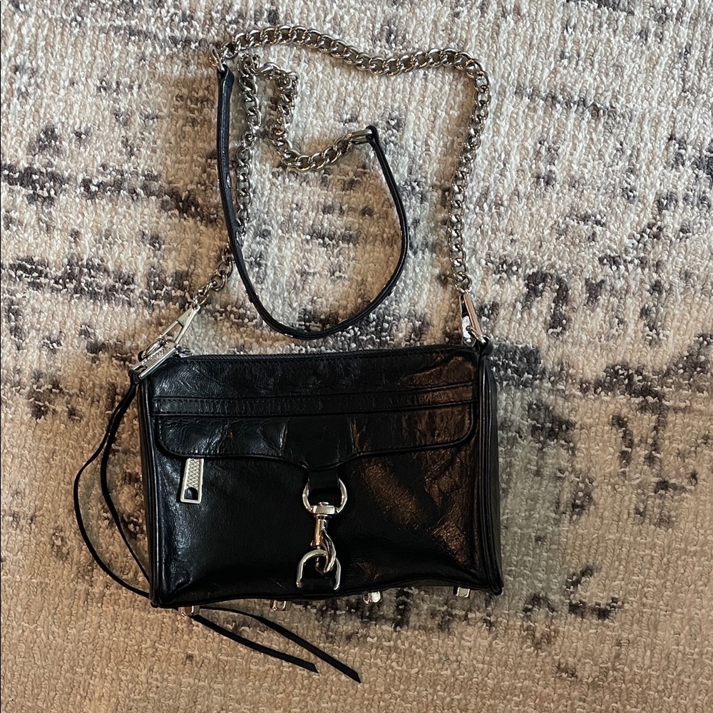 Rebecca Minkoff Black Leather Crossbody Bag